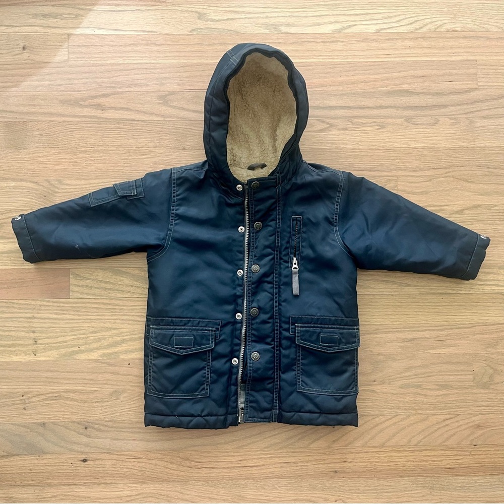 GAP Cream Sherpa Lined Jacket